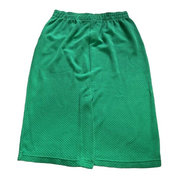 Venezia Vitale Vintage Green Midi Skirt Size 18/20 - Picture 2 of 10